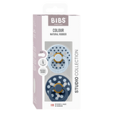 Studio Polka Pacifier 2pk - Baby Blue/Steel Blue