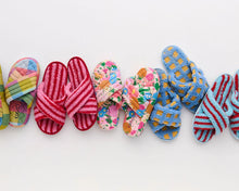 Load image into Gallery viewer, Hamilton Stripe Sherpa Adult Slippers
