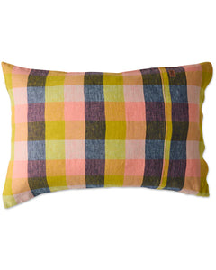 Florida Tartan Linen Pillowcases