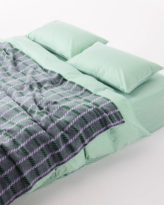The Alpine Violet Check Blanket