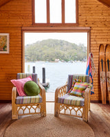 Sunset Delight Woven Cushion