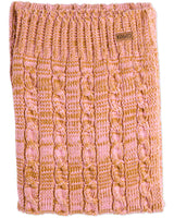 Toffee Swirl Cable Knit Blanket
