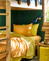 Glow In Yellow Bamboo Cotton Pillowcases - Set of 2
