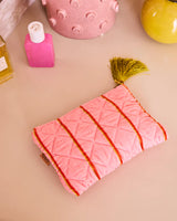 Wategos Soiree Stripe Velvet Cosmetics Purse