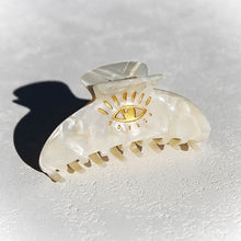 'Eye Love' Hair Claw - White