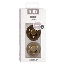 Load image into Gallery viewer, Colour Round Pacifier - Mocha/Dark Oak - (2pk)
