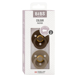 Colour Round Pacifier - Mocha/Dark Oak - (2pk)