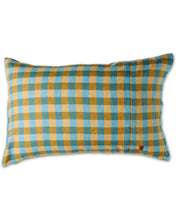Load image into Gallery viewer, Marigold Tartan Linen Pillowcases

