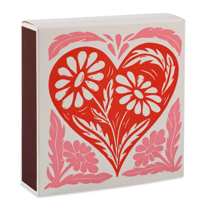Botanical Heart Luxury Matches