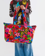 Load image into Gallery viewer, Kip&amp;Co x Jenny Kee Growing The Peace Velvet Oversized Bag
