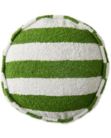 Moss Stripe Boucle Pea Cushion