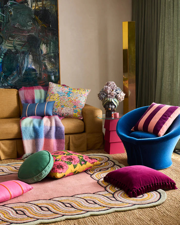 Plum Jam Velvet Cushion