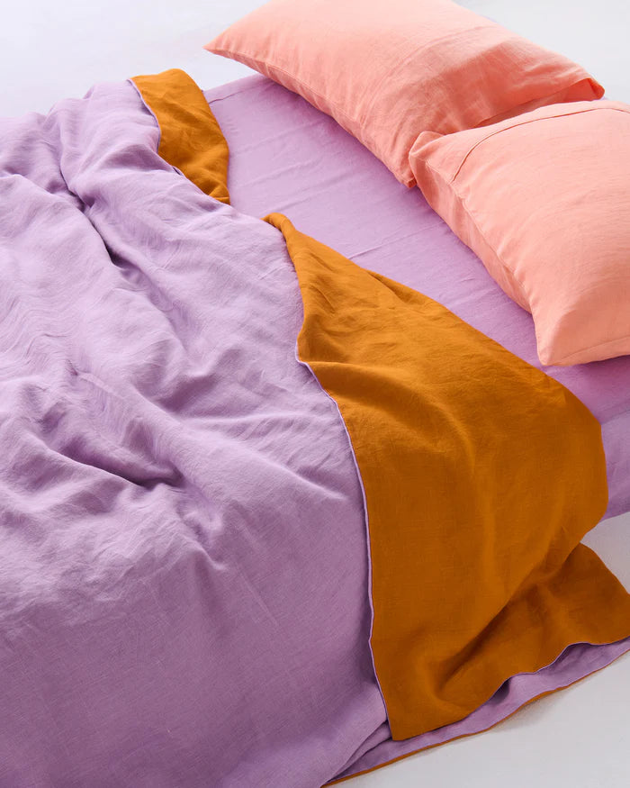 Morning Glory Linen Quilt Cover
