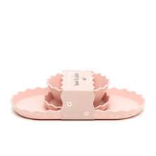 Load image into Gallery viewer, Pink Daisy Wavy Edge Silicone Bowl and Plate Set
