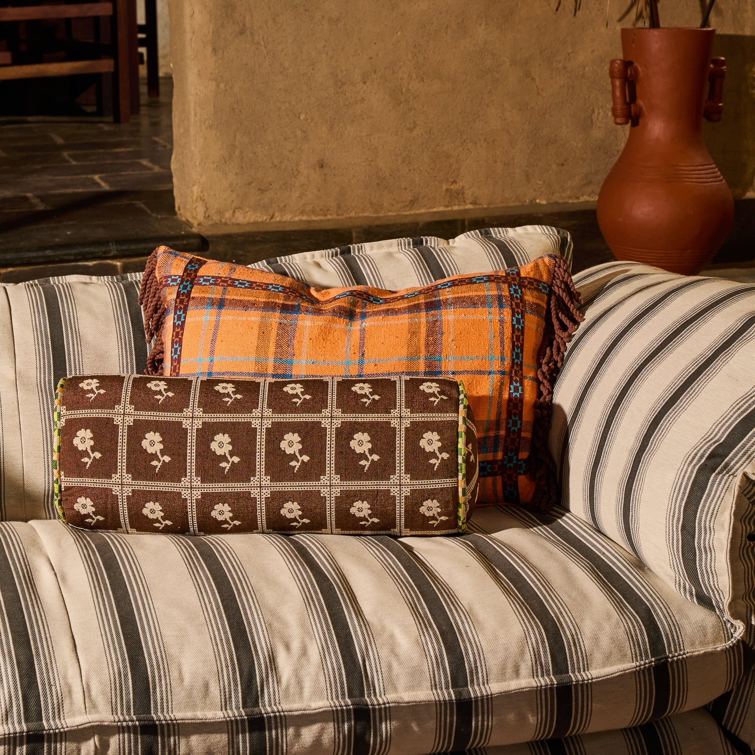 Bonny Jacquard Bolster Cushion