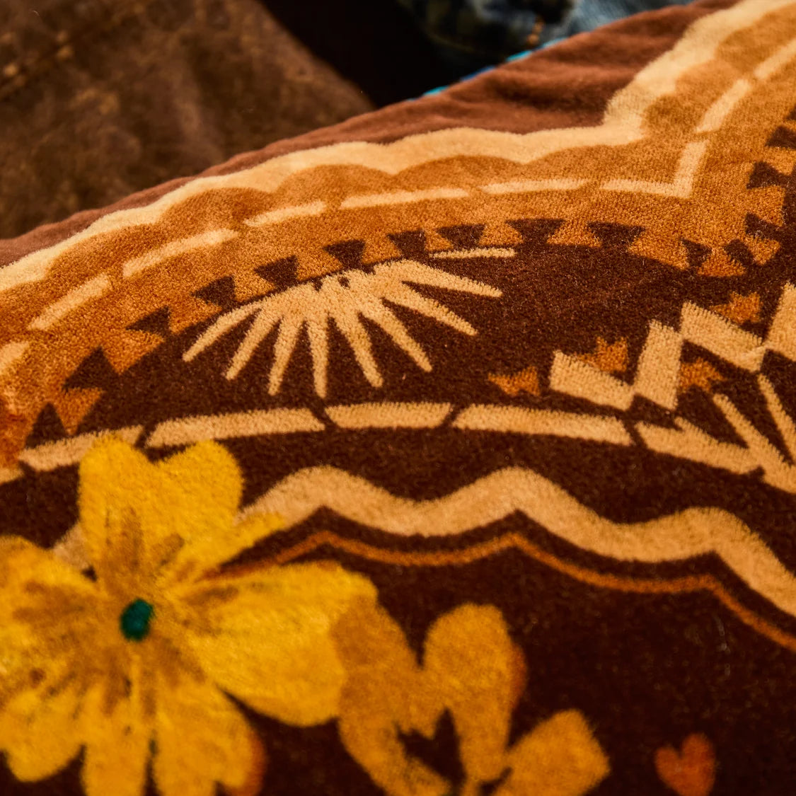 Marnie Velvet Cushion - Umber