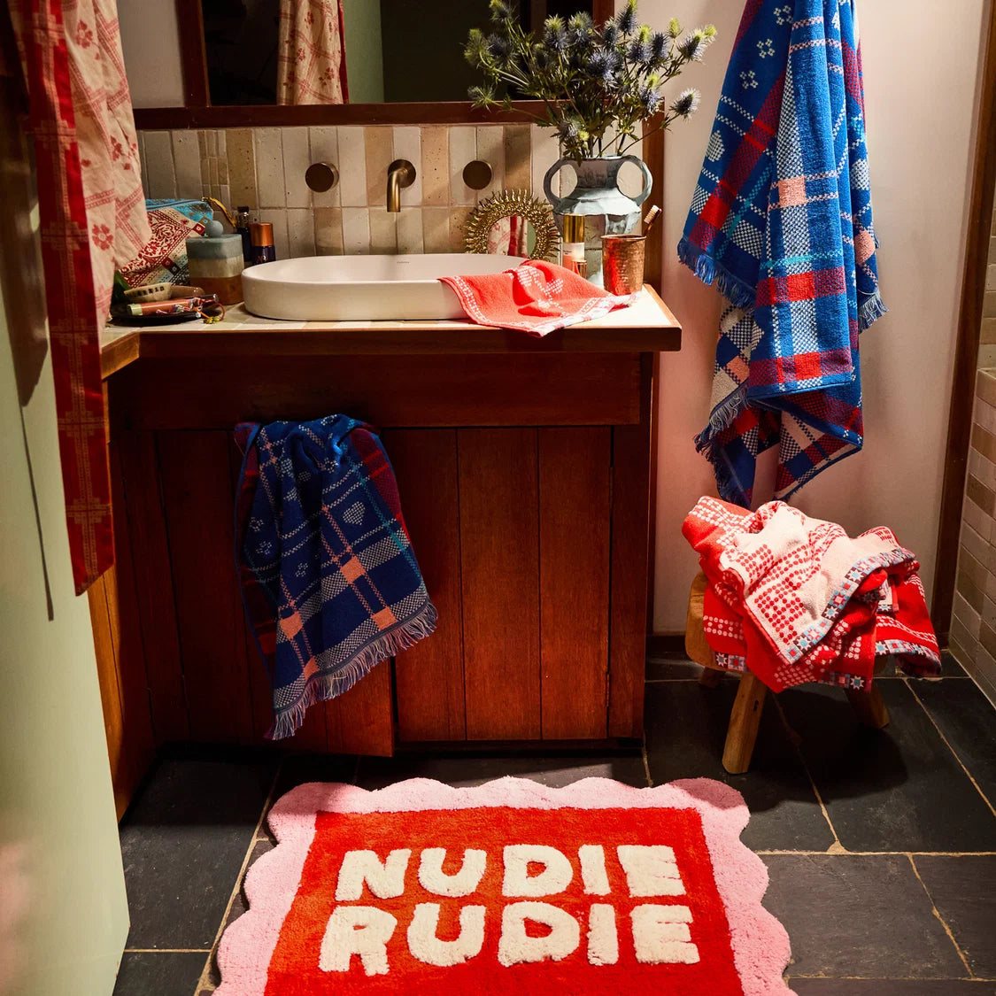 Romy Nudie Bath Mat - Poppy