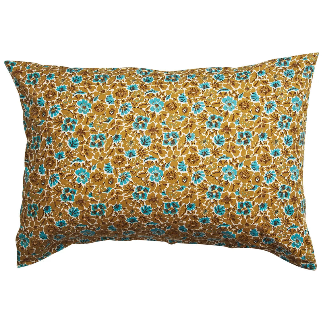 Magnolia Cotton Pillowcase Set - Turquoise