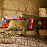 Magnolia Cotton Pillowcase Set - Turquoise