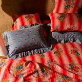 Anneliese Ruffle Pillowcase - Poppy