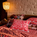 Indiana Linen Pillowcase Set - Poppy