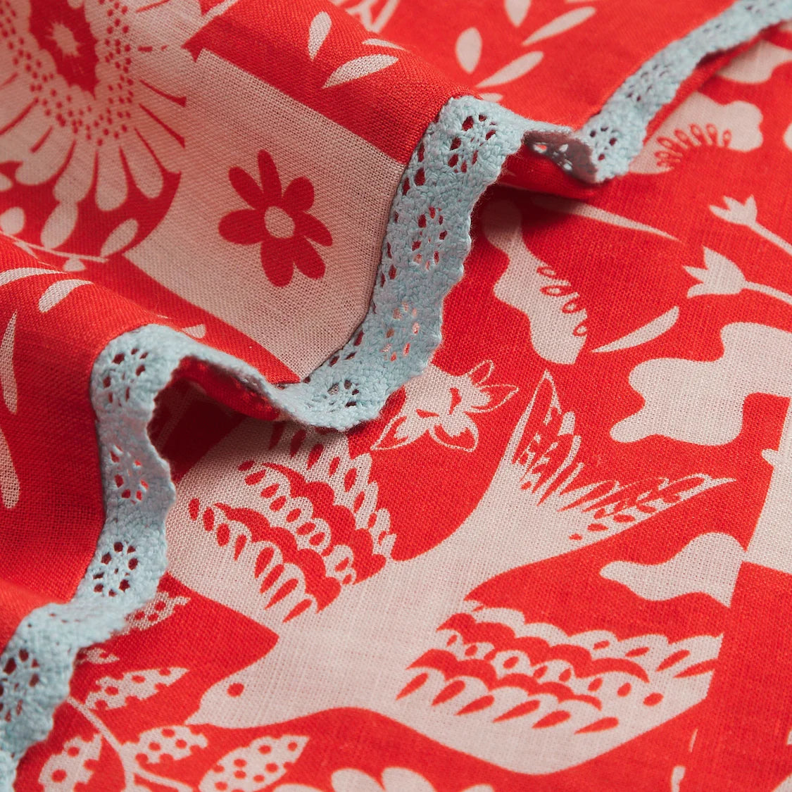 Indiana Linen Pillowcase Set - Poppy