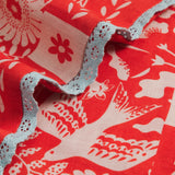 Indiana Linen Pillowcase Set - Poppy