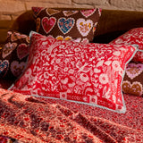 Indiana Linen Pillowcase Set - Poppy