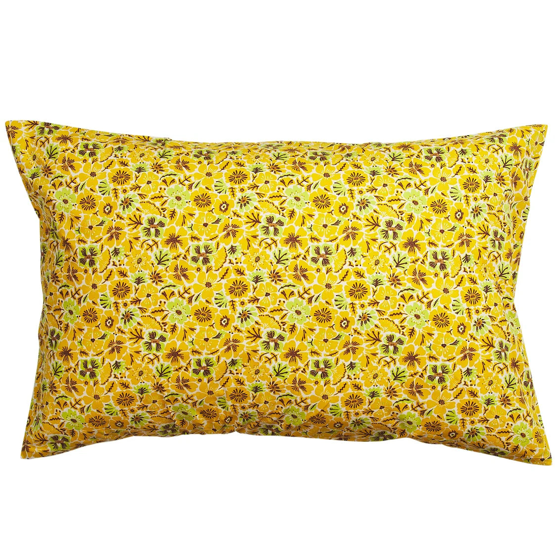 Magnolia Cotton Pillowcase Set - Ochre