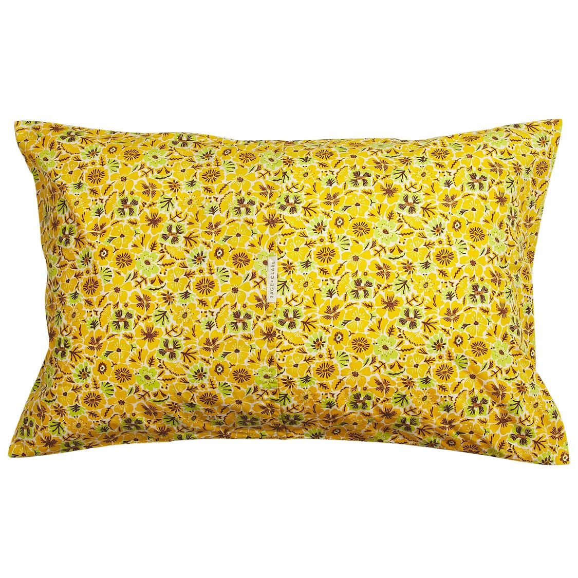Magnolia Cotton Pillowcase Set - Ochre