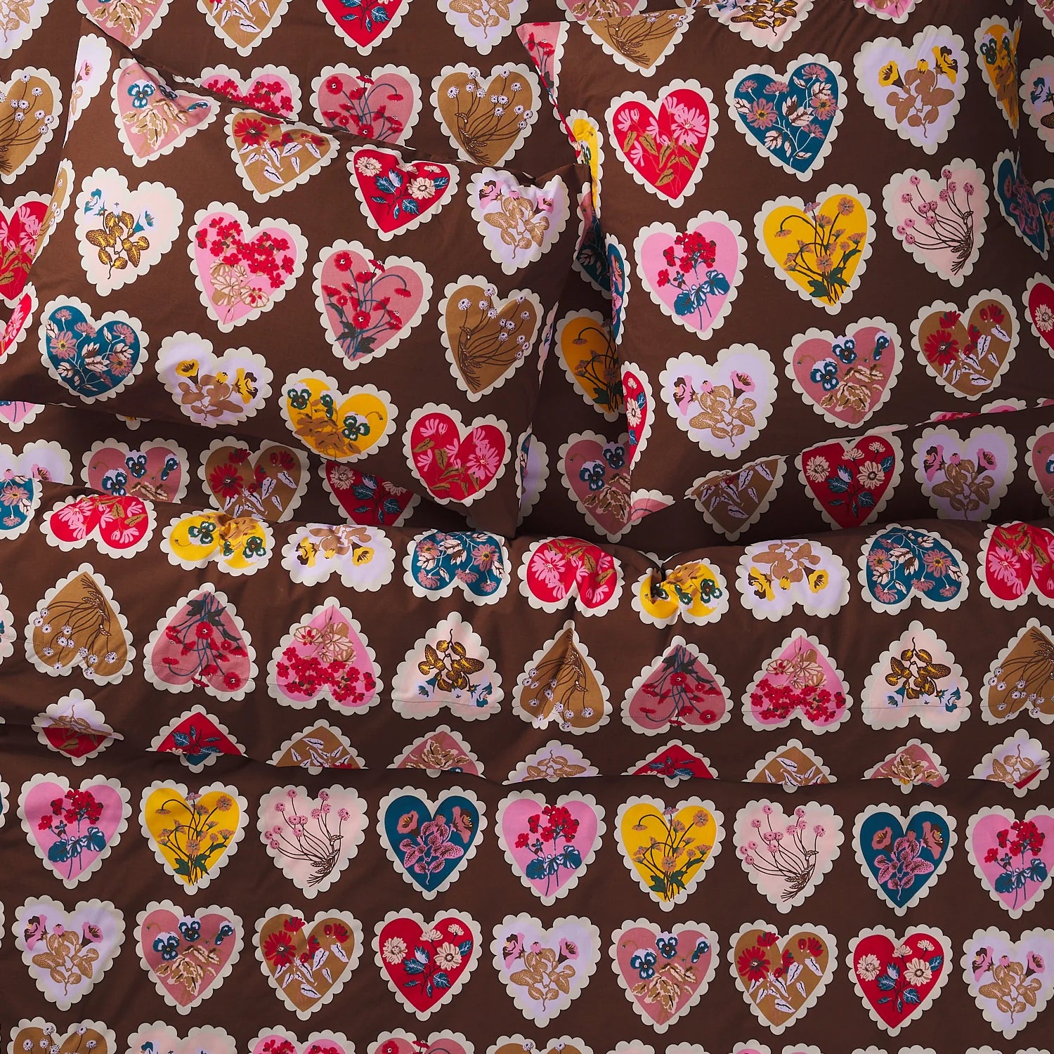 Loretta Cotton Quilt Cover - Umber