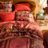 Loretta Cotton Pillowcase Set - Umber Standard