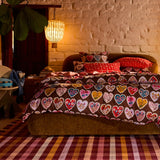 Loretta Cotton Quilt Cover - Umber