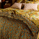 Magnolia Cotton Quilt Cover - Turquoise King
