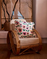 Pretty Pansy Frill Upholstery Cushion