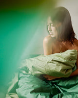 Glow In Avocado Bamboo Cotton Flat Sheet