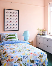 Load image into Gallery viewer, Moss Stripe Boucle Pea Cushion
