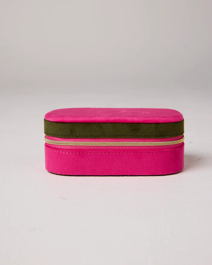 Prickly Pear Travel Velvet Jewellery Box