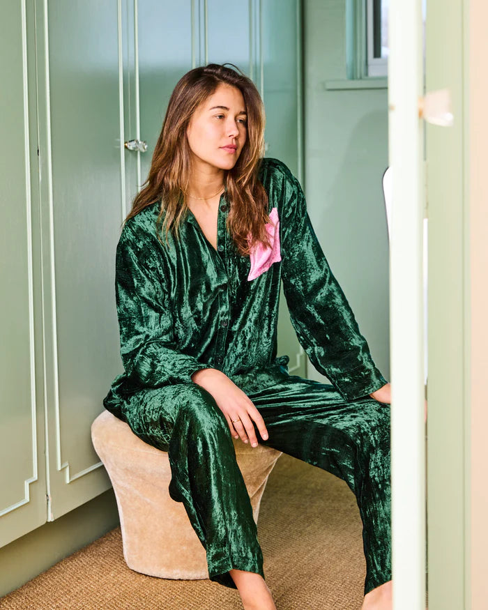 Candy Pine Adult Velvet Pyjama Set