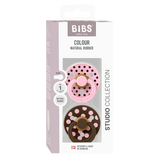 Studio Polka Pacifier 2pk - Baby Pink/Mocha