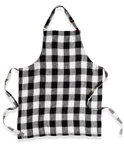 Load image into Gallery viewer, Black and White Gingham Apron
