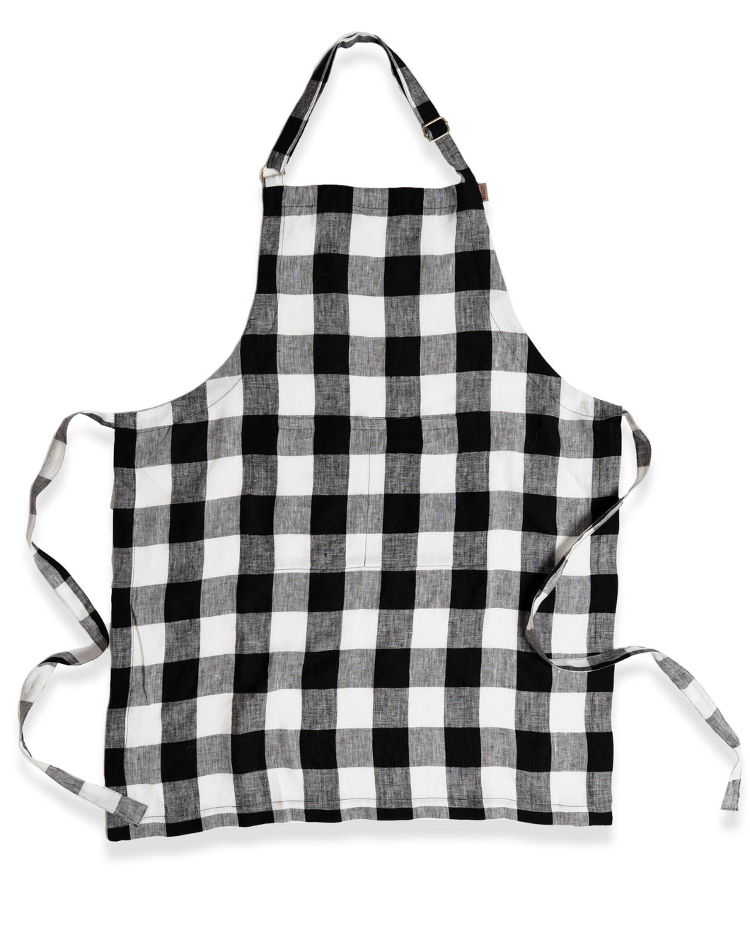Black and White Gingham Apron