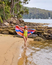 Load image into Gallery viewer, Surfs Up Terry Beach Towel
