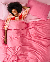 Glow In Pink Bamboo Cotton Pillowcases - Set of 2