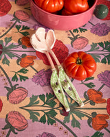 Floral Salad Servers