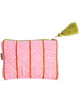 Wategos Soiree Stripe Velvet Cosmetics Purse
