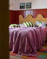 Wisteria Linen Flat Sheet