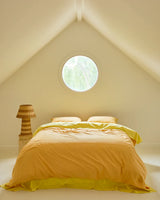 Glow In Yellow Bamboo Cotton Quilt Cover - Queen