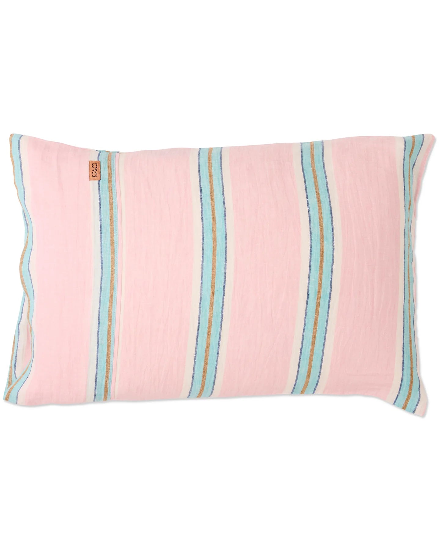Tickled Pink Stripe Linen Pillowcases