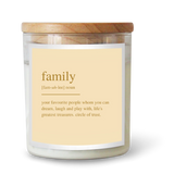 Limited Edition Dictionary Family Candle